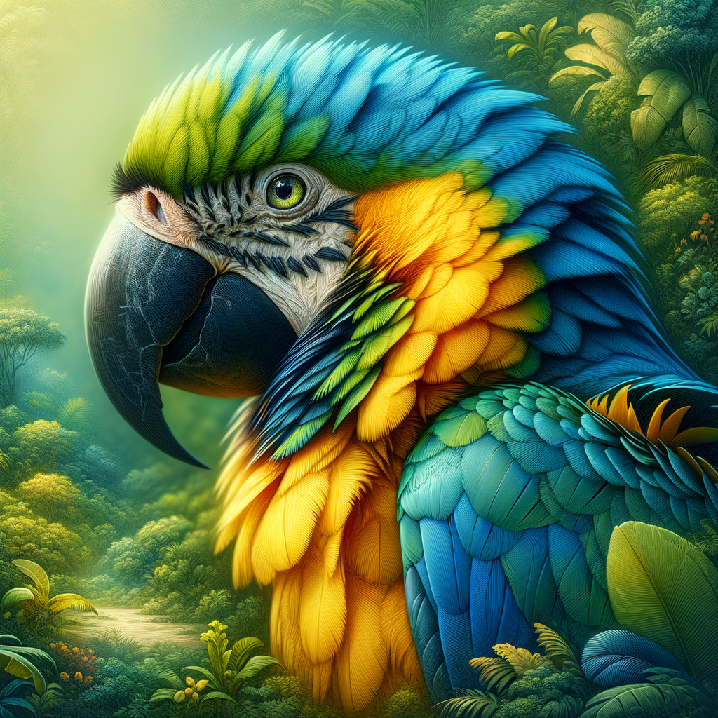 Blue-Throated Macaw showcasing its vibrant colors and unique characteristics in its threatened natural habitat, symbolizing the urgent need for Macaw conservation and preservation of this critically endangered beauty.