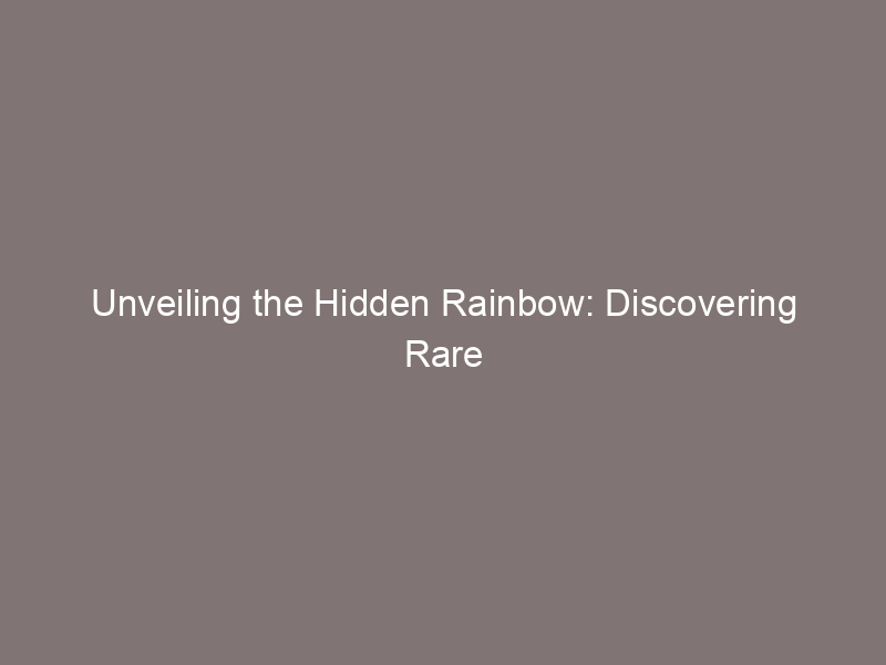 Unveiling the Hidden Rainbow: Discovering Rare Macaw Species